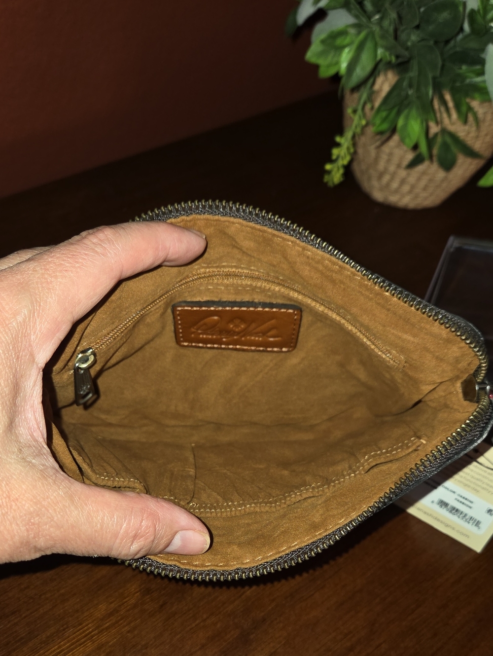 Patricia Nash Cassini Tooled Leather Wristlet NWT - Picture 7 of 13